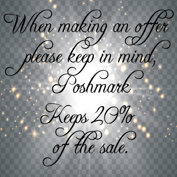 💥Making an offer? Keep in mind Poshmark’s 20%💥 - Picture 1 of 2